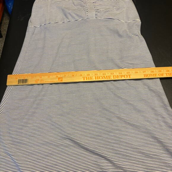 Carve Designs Blue White Striped Dress Women's Size Large L Sleeveless Tank Bra - Picture 5 of 8